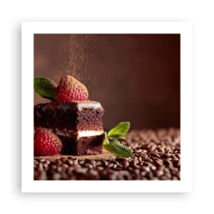 Poster - Das Leben ist süß - 50x50 cm