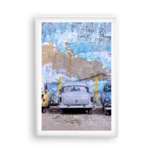 Poster in einem weißen Rahmen - Treffen der Veteranen - 61x91 cm