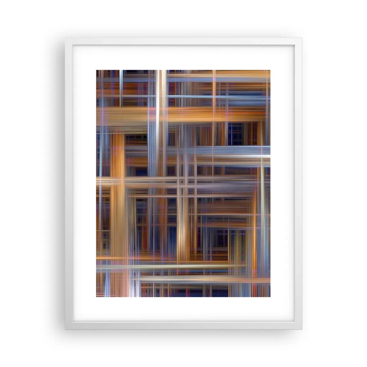 Poster in einem weißen Rahmen - Aus Licht gewebt - 40x50 cm
