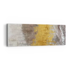 Bild auf Leinwand - Leinwandbild - Goldene Explosion - 90x30 cm