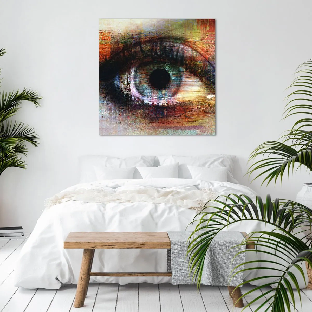 Bild auf Leinwand - Leinwandbild - Du kannst in die Seele sehen - 50x50 cm