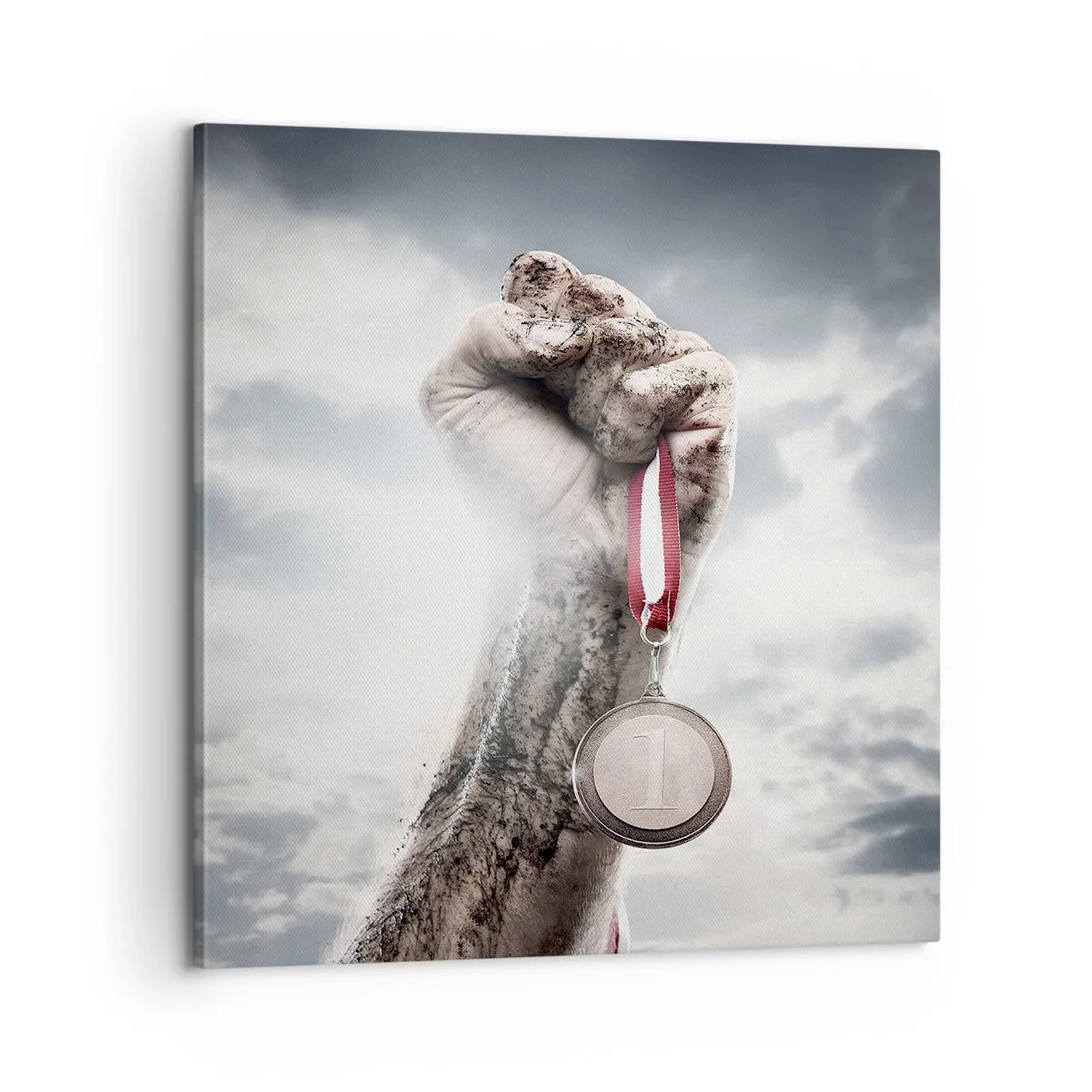 Bild auf Leinwand - Leinwandbild - Per aspera ad astra - 60x60 cm