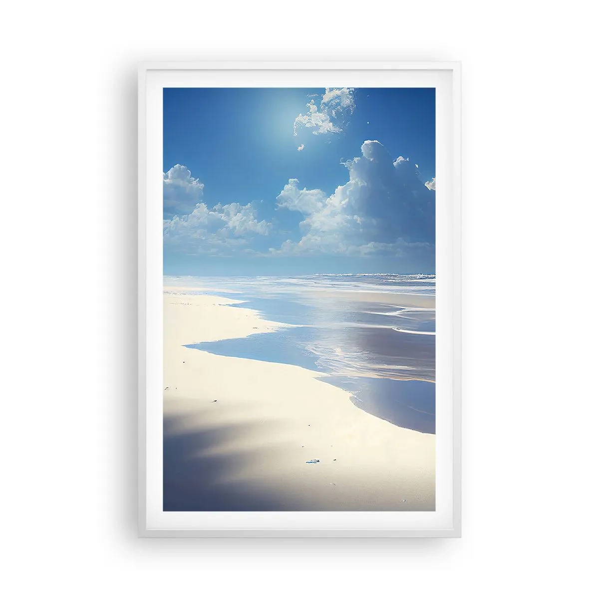 Poster in einem weißen Rahmen - Paradiesischer Urlaub - 61x91 cm