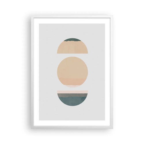 Poster in einem weißen Rahmen - Ein Rad hinter dem anderen… - 50x70 cm