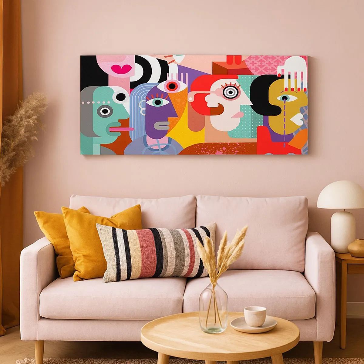 Bild auf Leinwand - Leinwandbild - Wir sind von Herrn Picasso - 100x40 cm