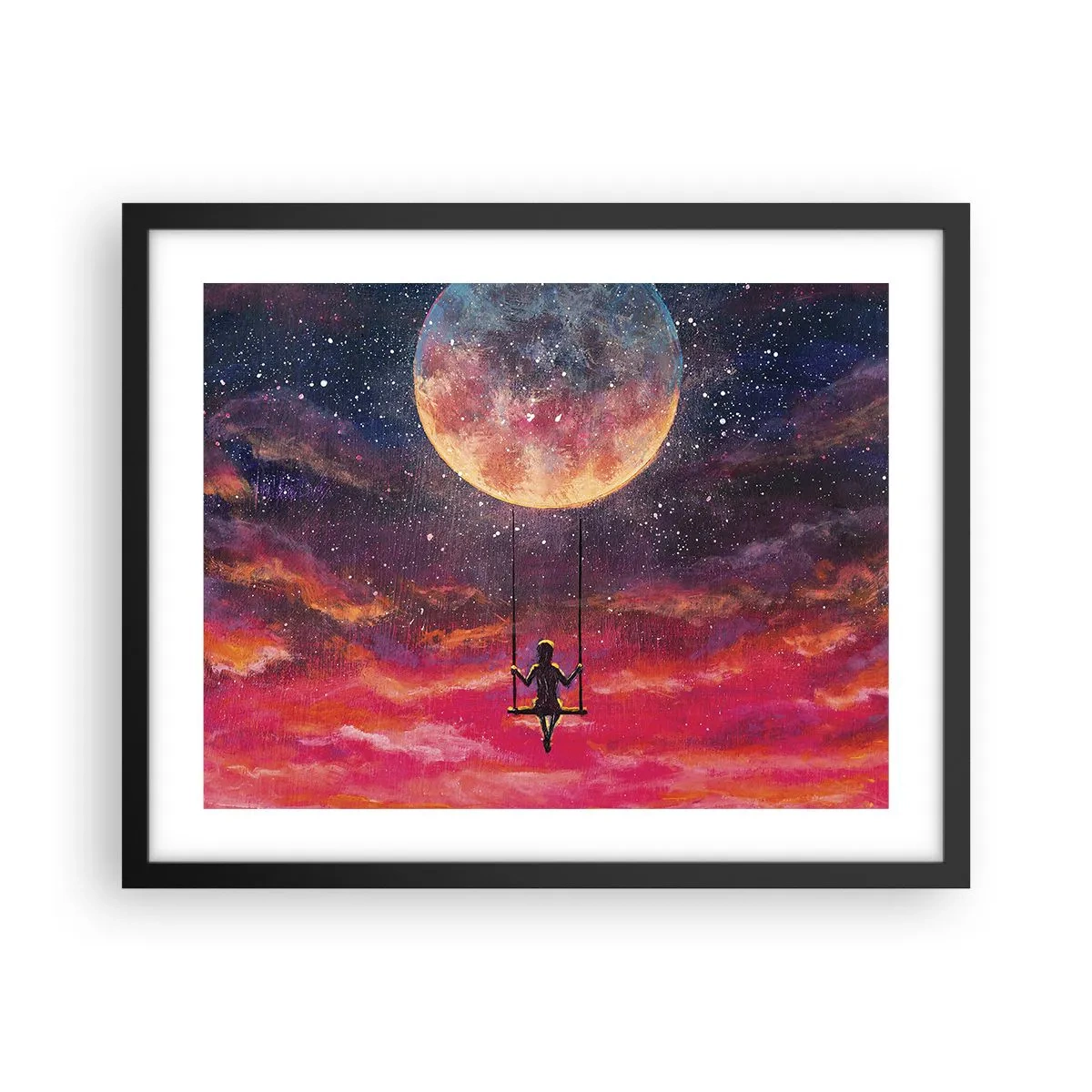 Poster in einem schwarzem Rahmen - Traum - 50x40 cm