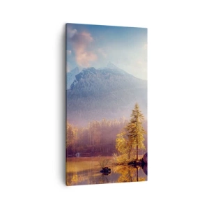 Bild auf Leinwand - Leinwandbild - In den Bergen und Tälern - 45x80 cm