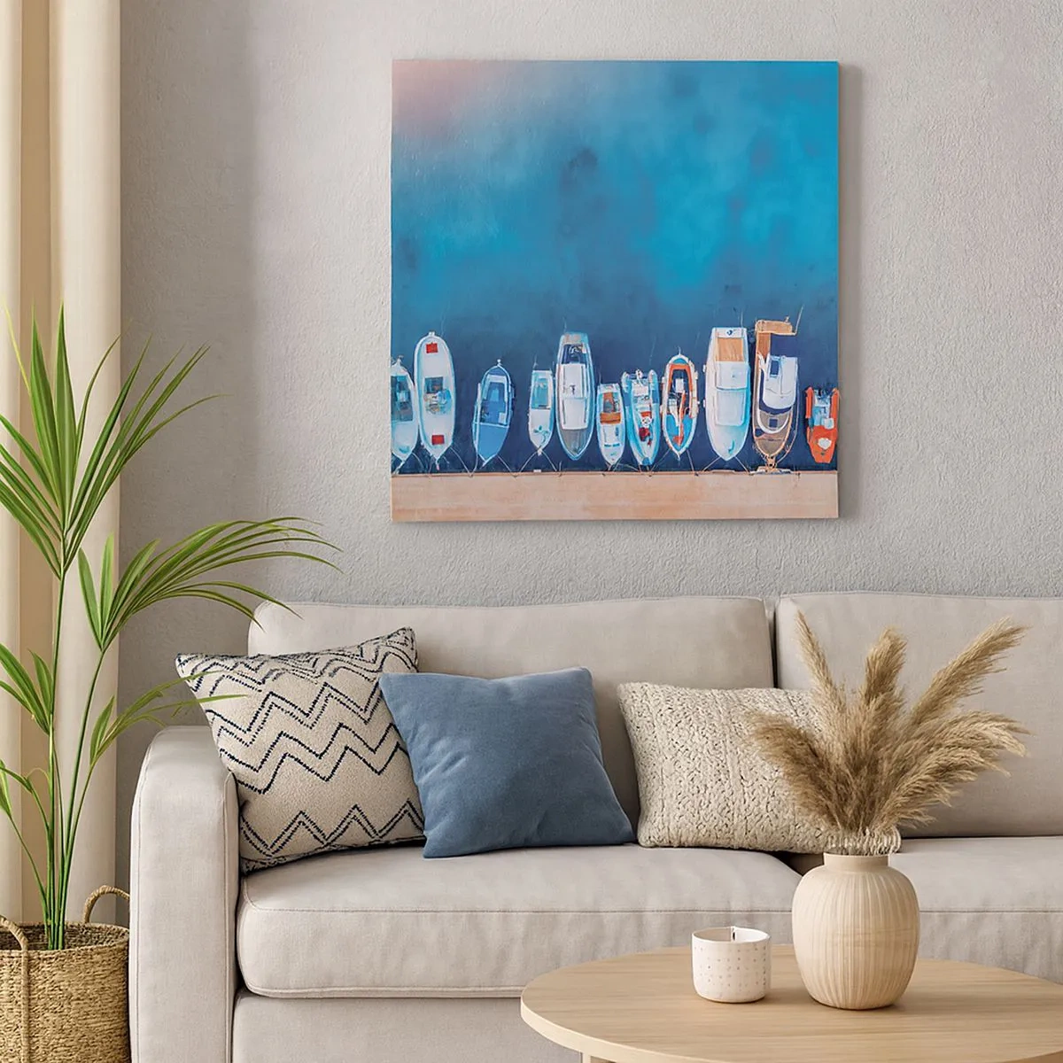 Bild auf Leinwand - Leinwandbild - In einer Reihe - 30x30 cm