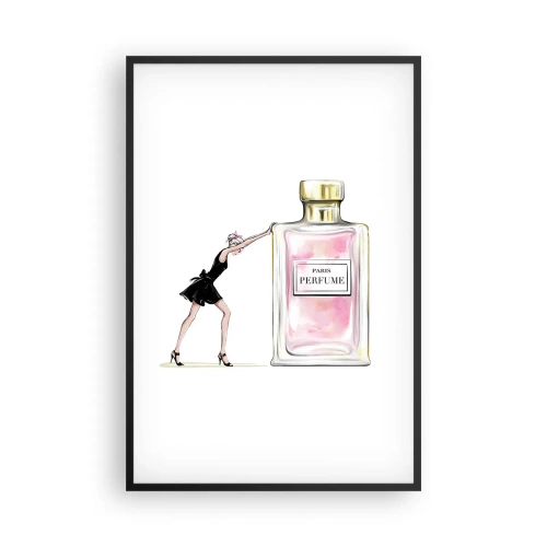 Poster in einem schwarzem Rahmen - Essenz der Weiblichkeit - 61x91 cm