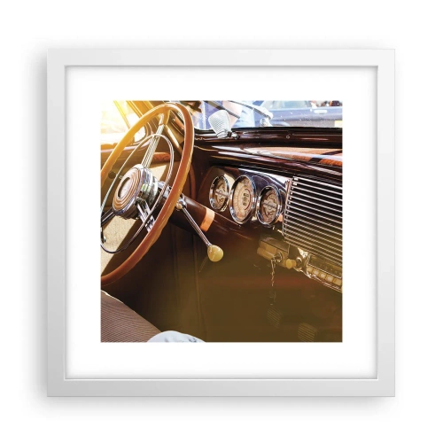 Poster in einem weißen Rahmen - Ein Hauch von Luxus aus der Vergangenheit - 30x30 cm