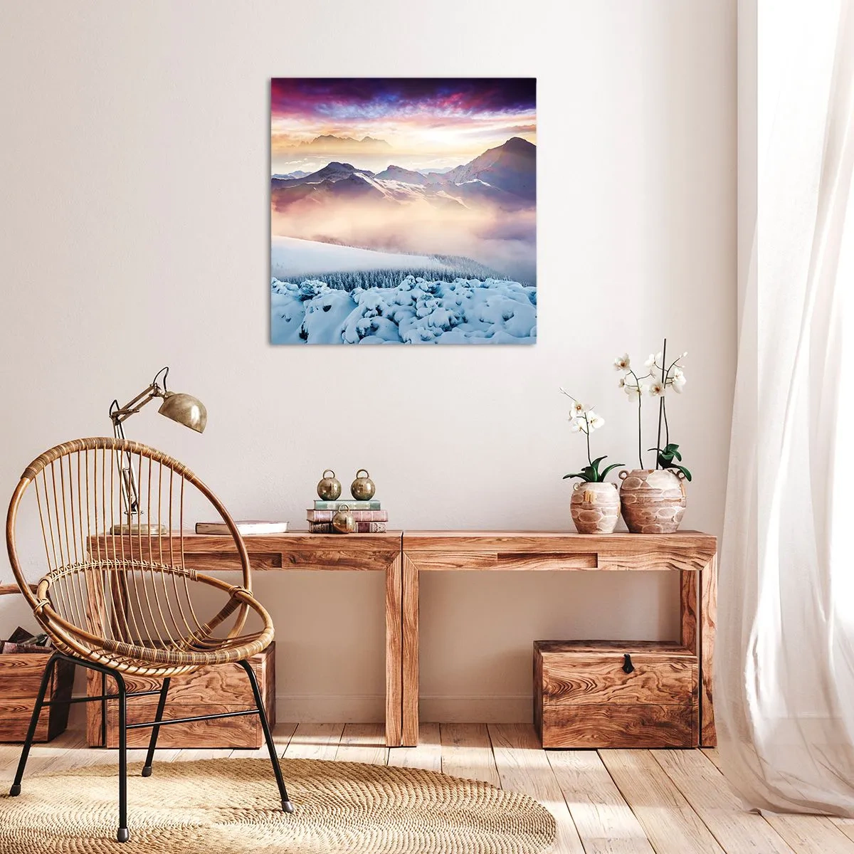 Bild auf Leinwand - Leinwandbild - Die Kraft und Reinheit der Natur - 70x70 cm