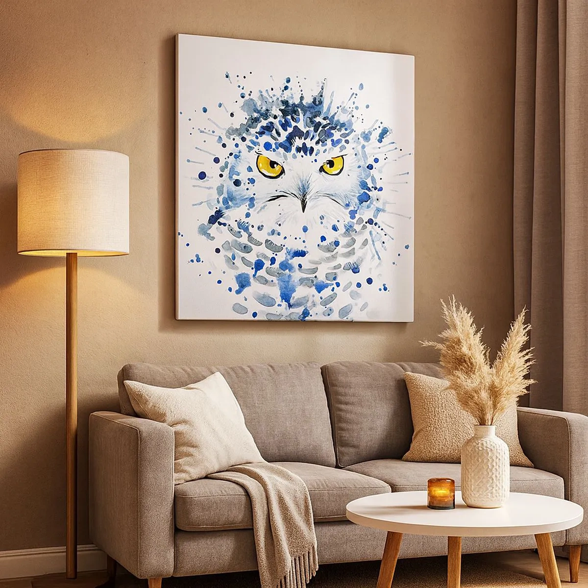 Bild auf Leinwand - Leinwandbild - Direkt in die Augen - 30x30 cm