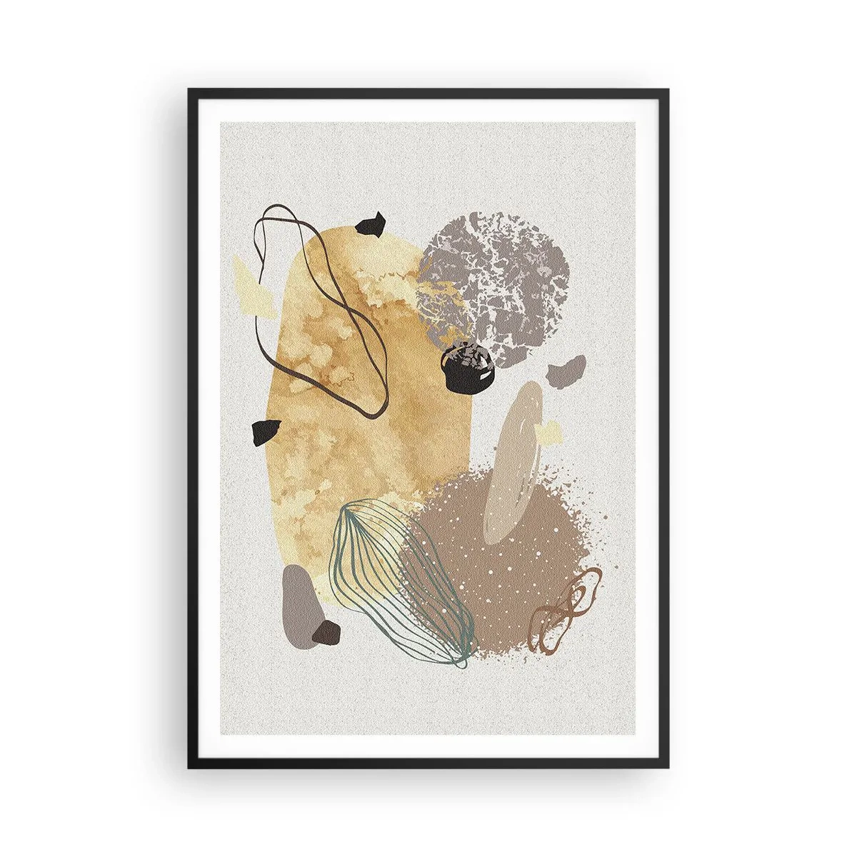 Poster in einem schwarzem Rahmen - Angewandte Plumkologie - 70x100 cm