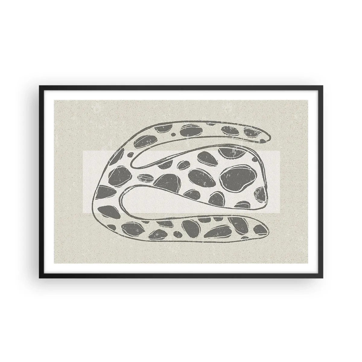 Poster in einem schwarzem Rahmen - Seltsame Kreatur - 91x61 cm