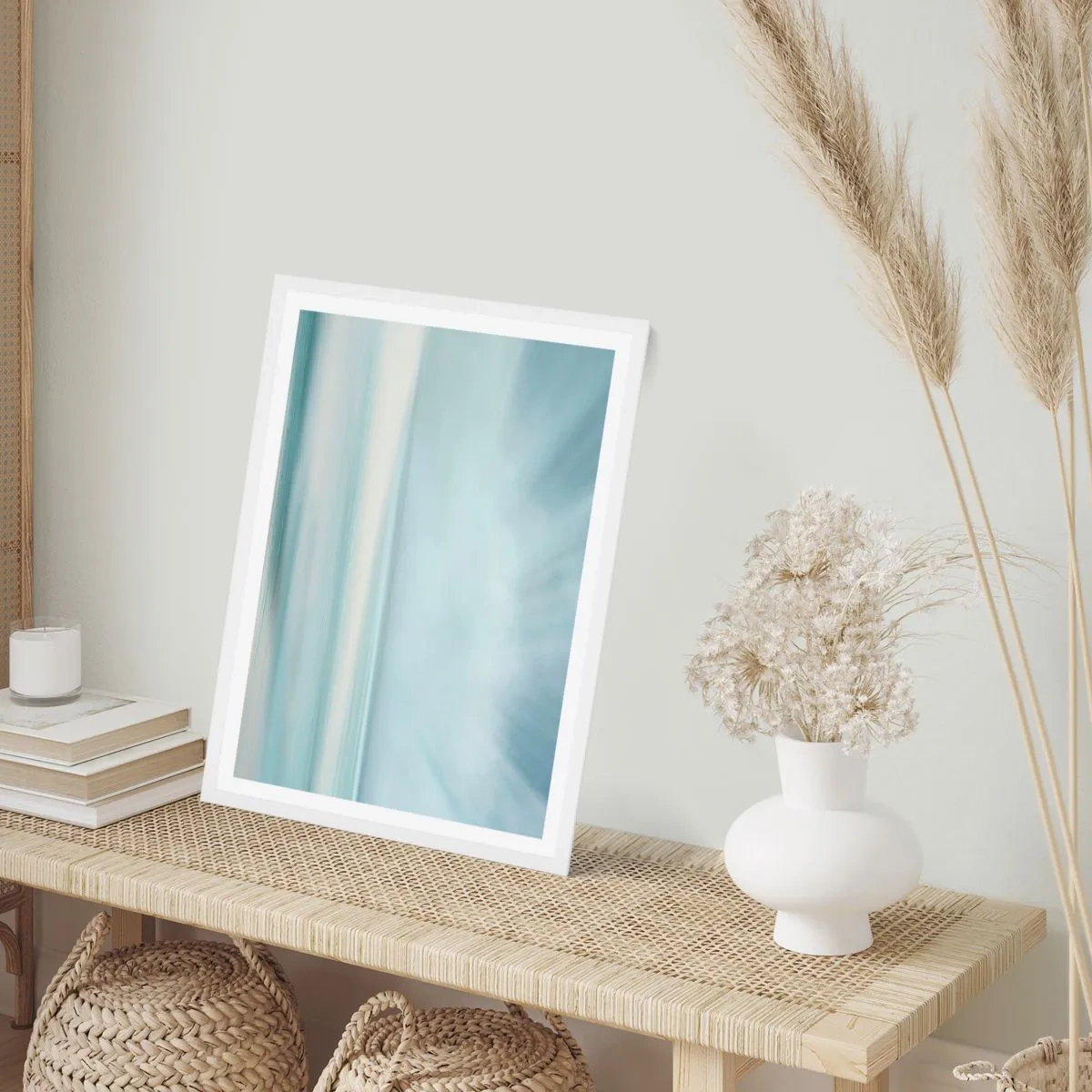 Poster in einem weißen Rahmen - Frieden bis zum Horizont - 30x40 cm