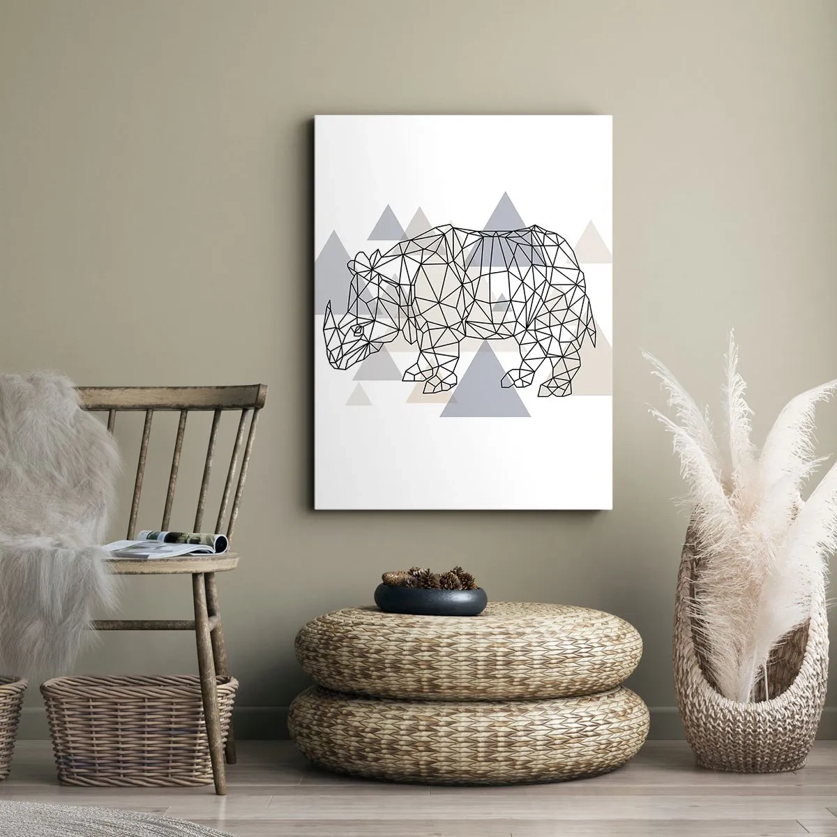 Bild auf Leinwand - Leinwandbild - Struktur der Stärke - 65x120 cm