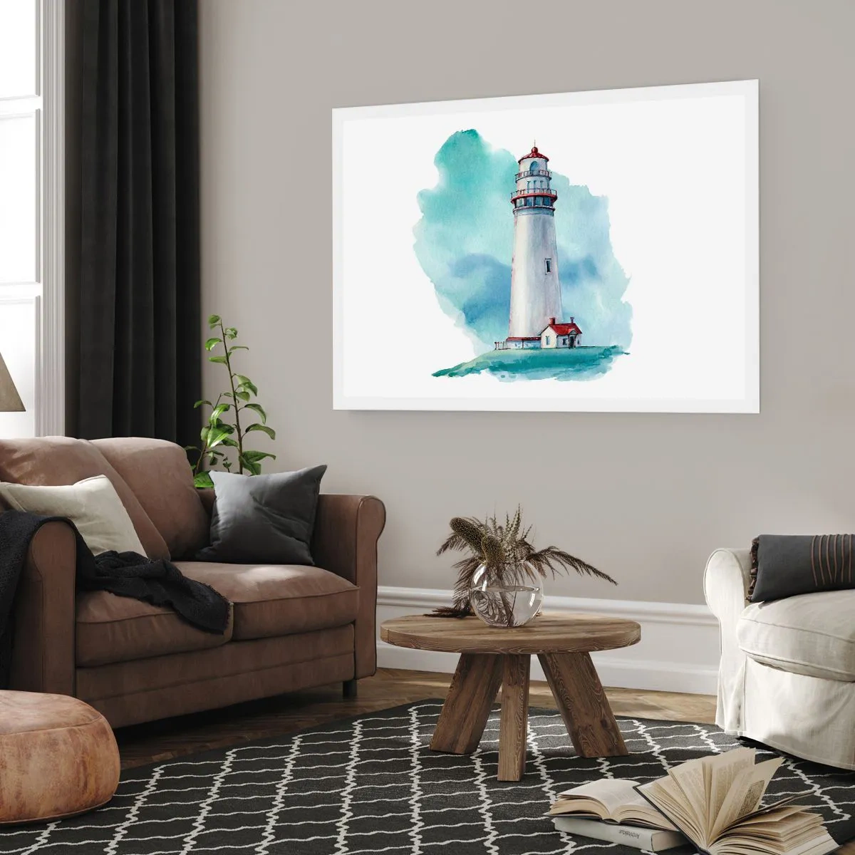 Poster - Sanfte Schwester vom Blau - 40x30 cm