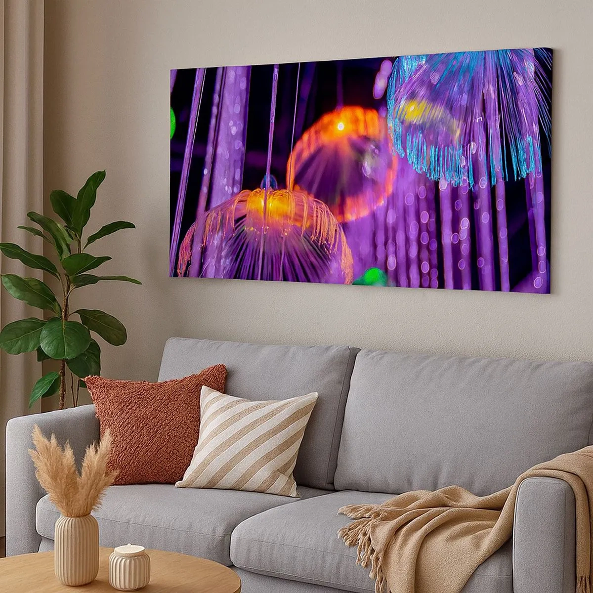 Bild auf Leinwand - Leinwandbild - Lichtbrunnen - 100x40 cm