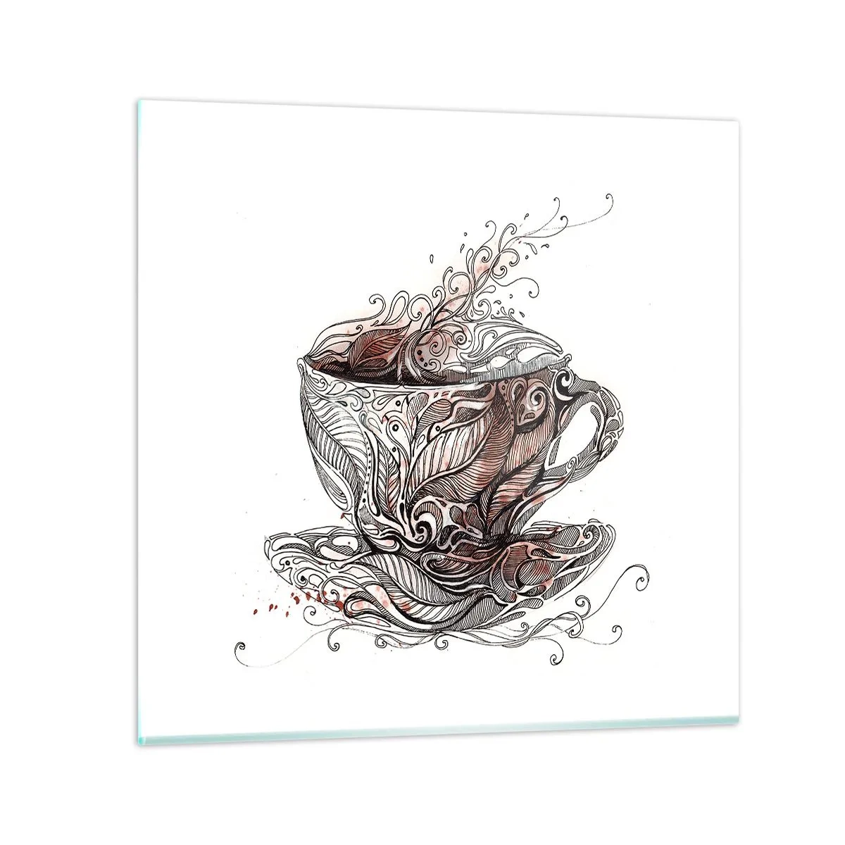 Glasbild - Bild auf glas - Tee für alles - 60x60 cm