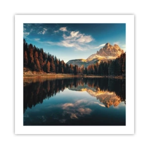 Poster - Doppelte Landschaft - 50x50 cm