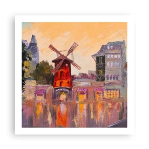 Poster - Pariser Ikonen – Moulin Rouge - 60x60 cm