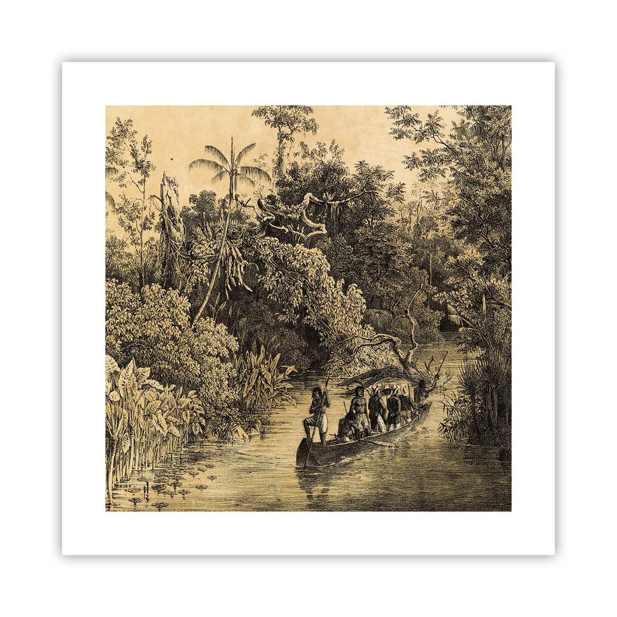 Poster - Expedition zur Quelle - 40x40 cm