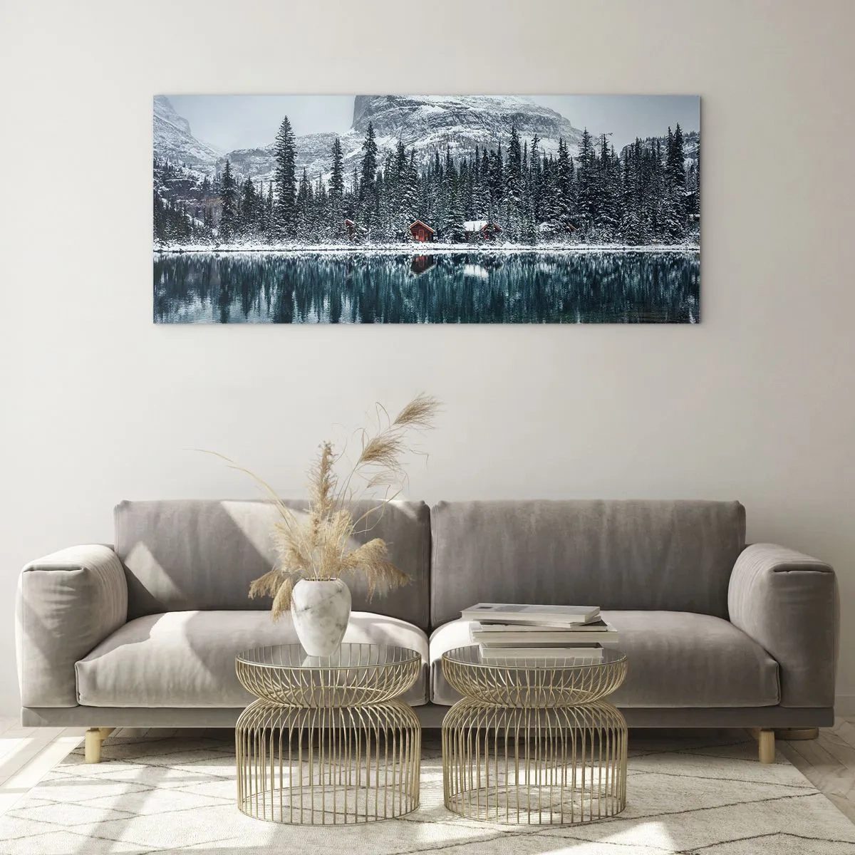 Glasbild - Bild auf glas - Kanadischer Rückzug - 100x40 cm