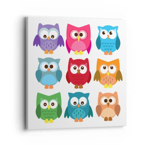 Bild auf Leinwand - Leinwandbild - Es macht Spaß, anders zu sein - 40x40 cm