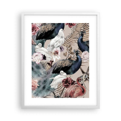 Poster in einem weißen Rahmen - Im Schlossgarten - 40x50 cm