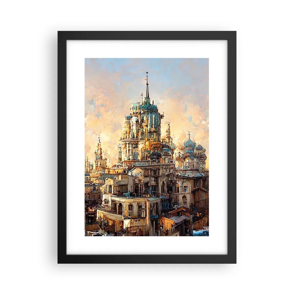 Poster in einem schwarzem Rahmen - Stadt der Städte - 30x40 cm