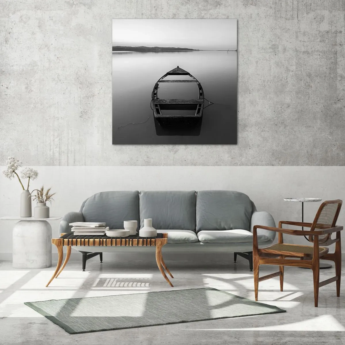 Glasbild - Bild auf glas - Sehnsucht und Melancholie - 30x30 cm