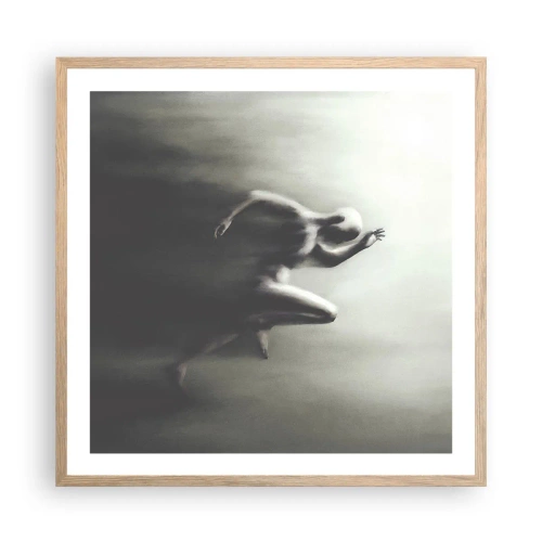 Poster in einem Rahmen aus heller Eiche - Unwiderstehlich - 60x60 cm