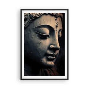 Poster in einem schwarzem Rahmen - Im Einklang mit der Welt - 61x91 cm