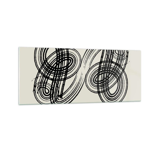 Glasbild - Bild auf glas - Es kam spontan heraus - 100x40 cm