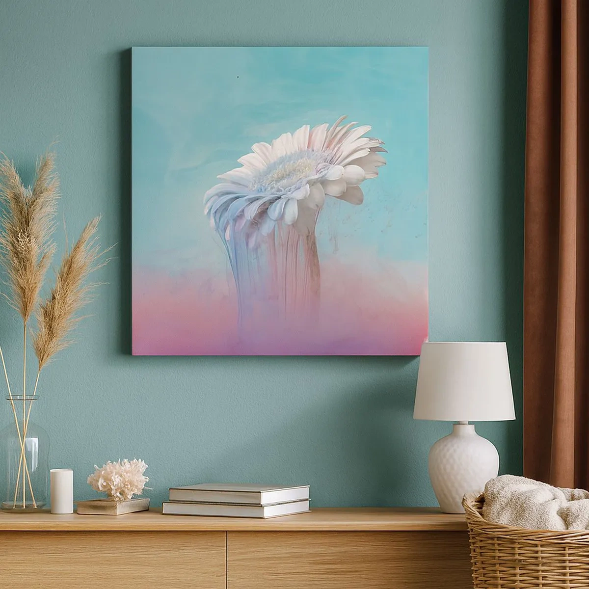 Bild auf Leinwand - Leinwandbild - Blumenunterwelt - 30x30 cm