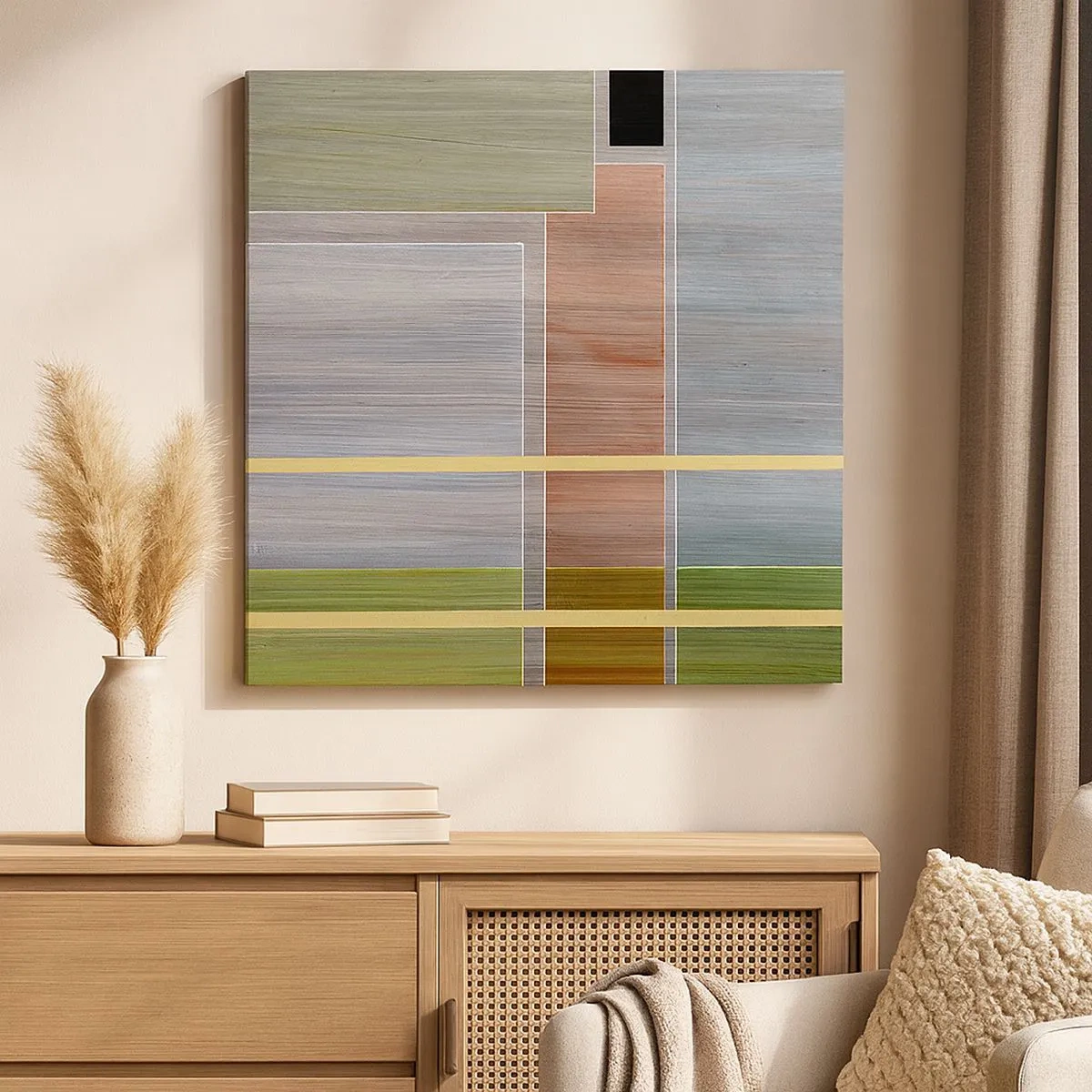 Bild auf Leinwand - Leinwandbild - Einfach und ruhig - 30x30 cm