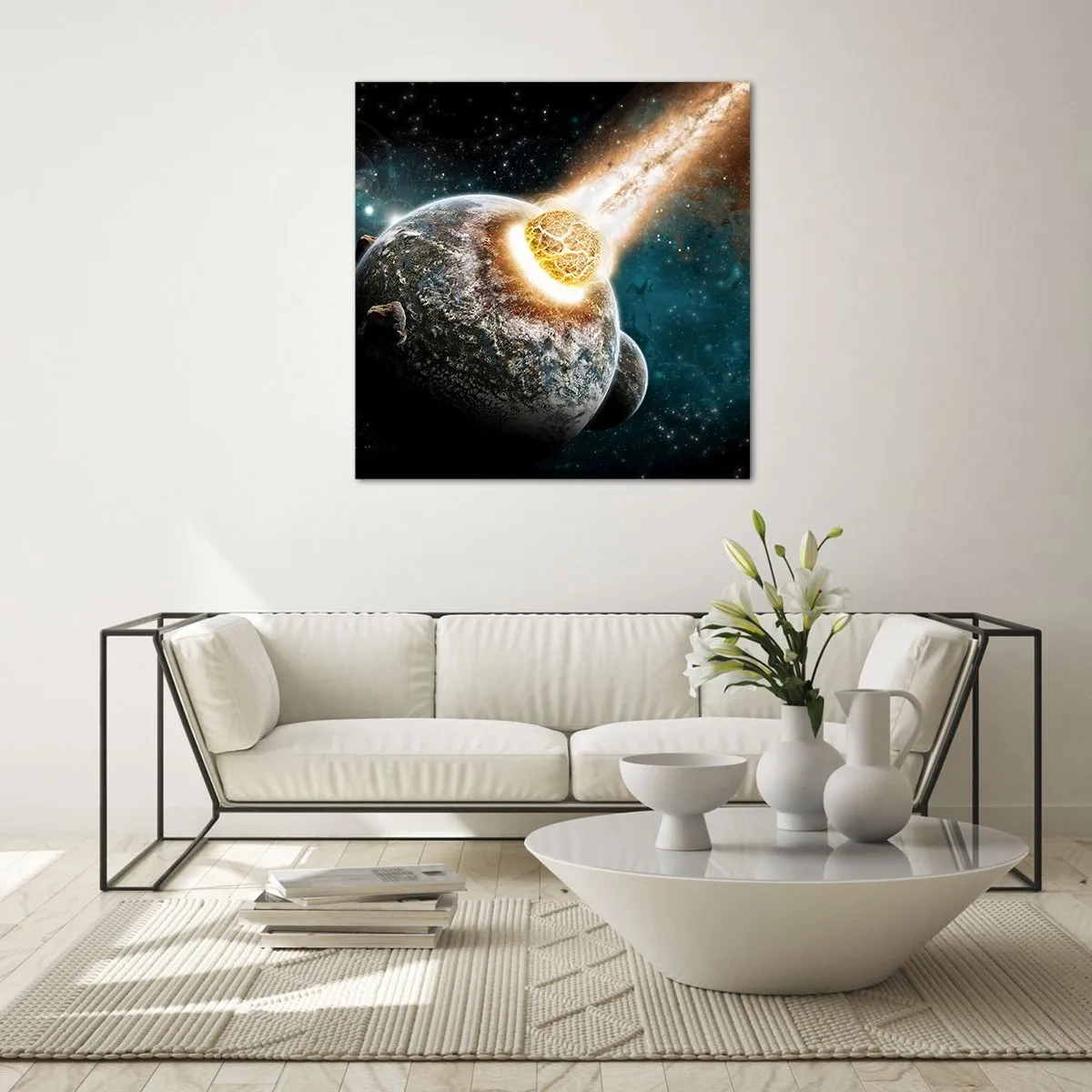 Glasbild - Bild auf glas - Holocaust oder Geburt? - 30x30 cm