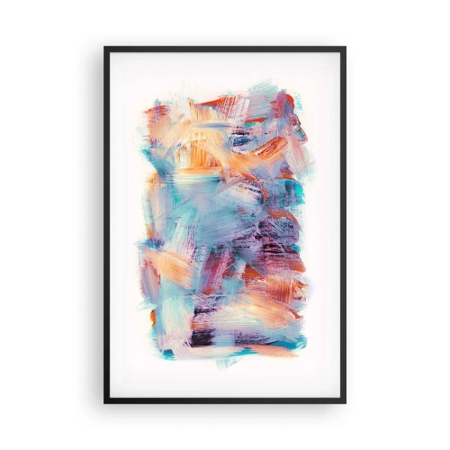 Poster in einem schwarzem Rahmen - Buntes Durcheinander - 61x91 cm