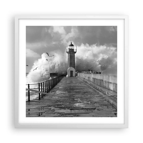 Poster in einem weißen Rahmen - Furchtlos - 50x50 cm