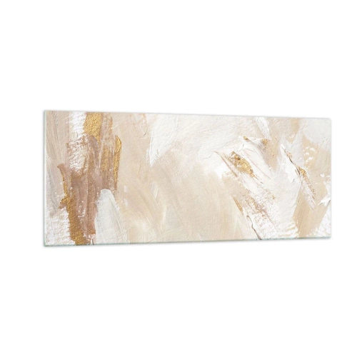 Glasbild - Bild auf glas - Pastellkomposition - 100x40 cm