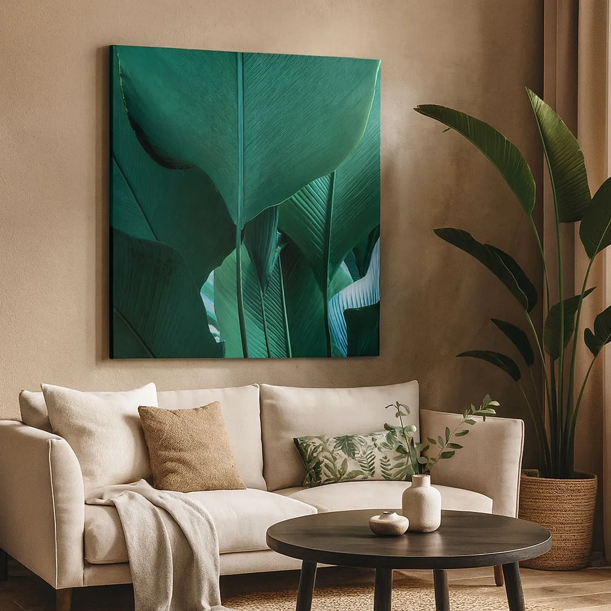 Bild auf Leinwand - Leinwandbild - Dem Licht zugewandt - 30x30 cm