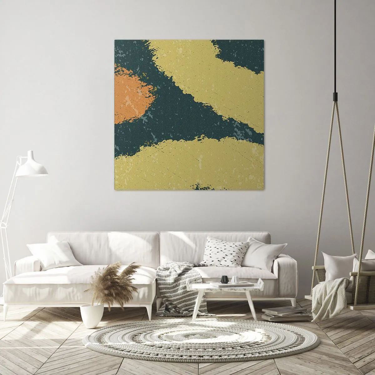 Bild auf Leinwand - Leinwandbild - Abstraktion – langsame Bewegung - 30x30 cm