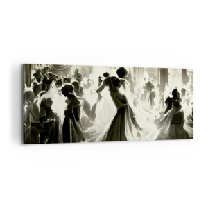Bild auf Leinwand - Leinwandbild - Die große Maskerade - 100x40 cm