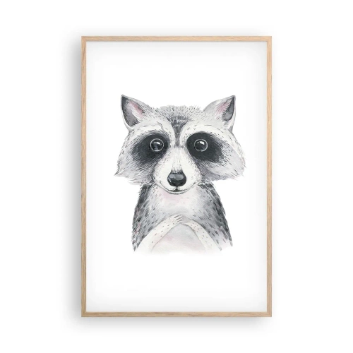 Poster in einem Rahmen aus heller Eiche - Ein Moment zum Bewegen - 61x91 cm