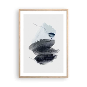 Poster in einem Rahmen aus heller Eiche - Intensität und Bewegung - 50x70 cm