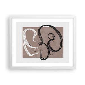 Poster in einem weißen Rahmen - Komposition – die Suche nach Fülle - 50x40 cm