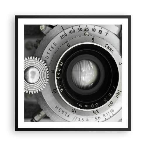 Poster in einem schwarzem Rahmen - Eine Story über Hollywood - 60x60 cm