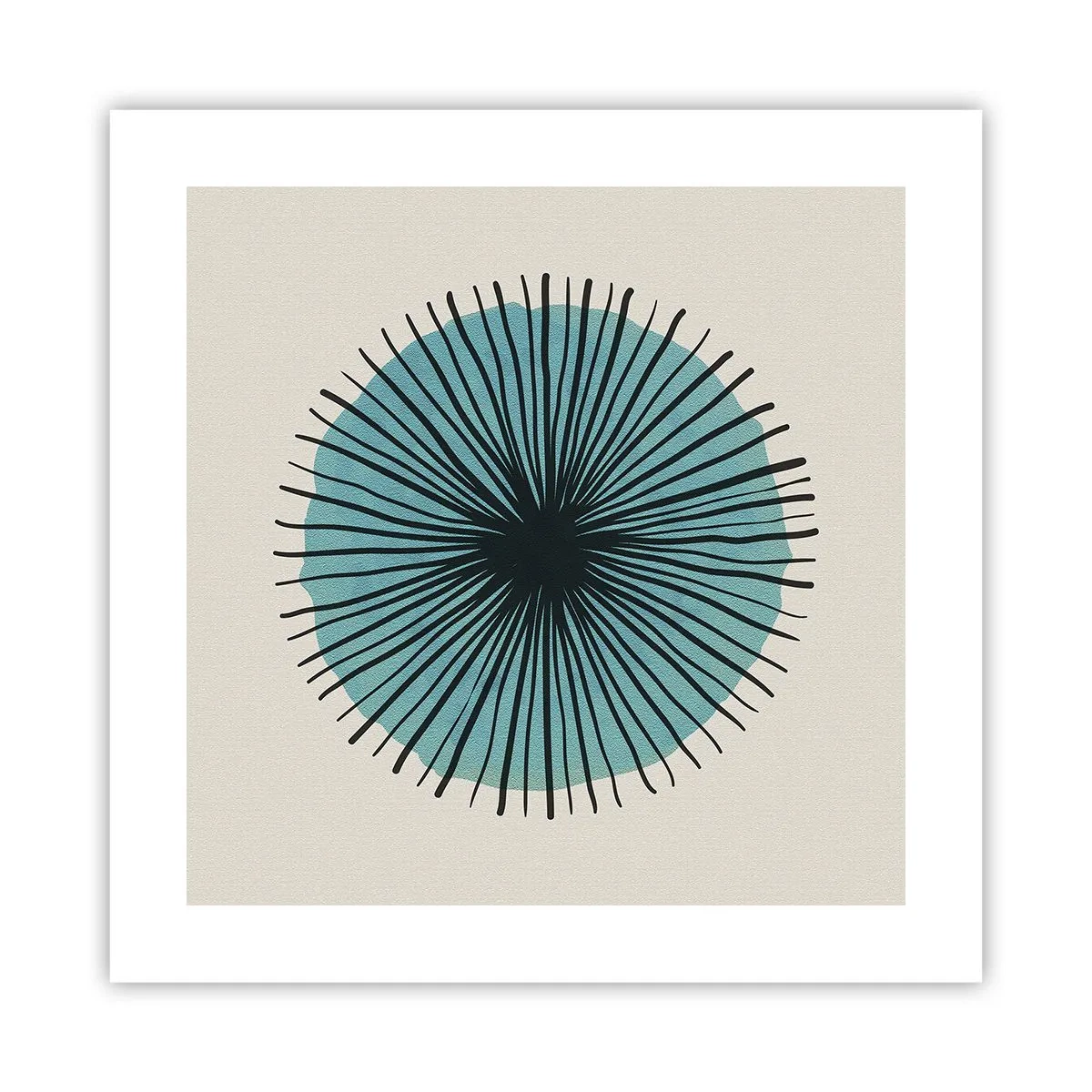 Poster - Strahlend im Blau - 40x40 cm