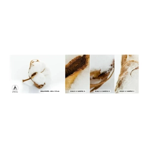 Fototapeten Muster Selbstklebend Deluxe Sticker - Von Natur aus weich - Baumwolle, Minimalistisch, Blume - 100x30 cm