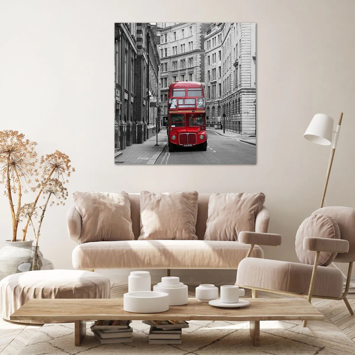 Bild auf Leinwand - Leinwandbild - Der Alltag muss nicht grau sein - 60x60 cm